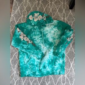 Green Marble Roses Civil Regime Hoodie